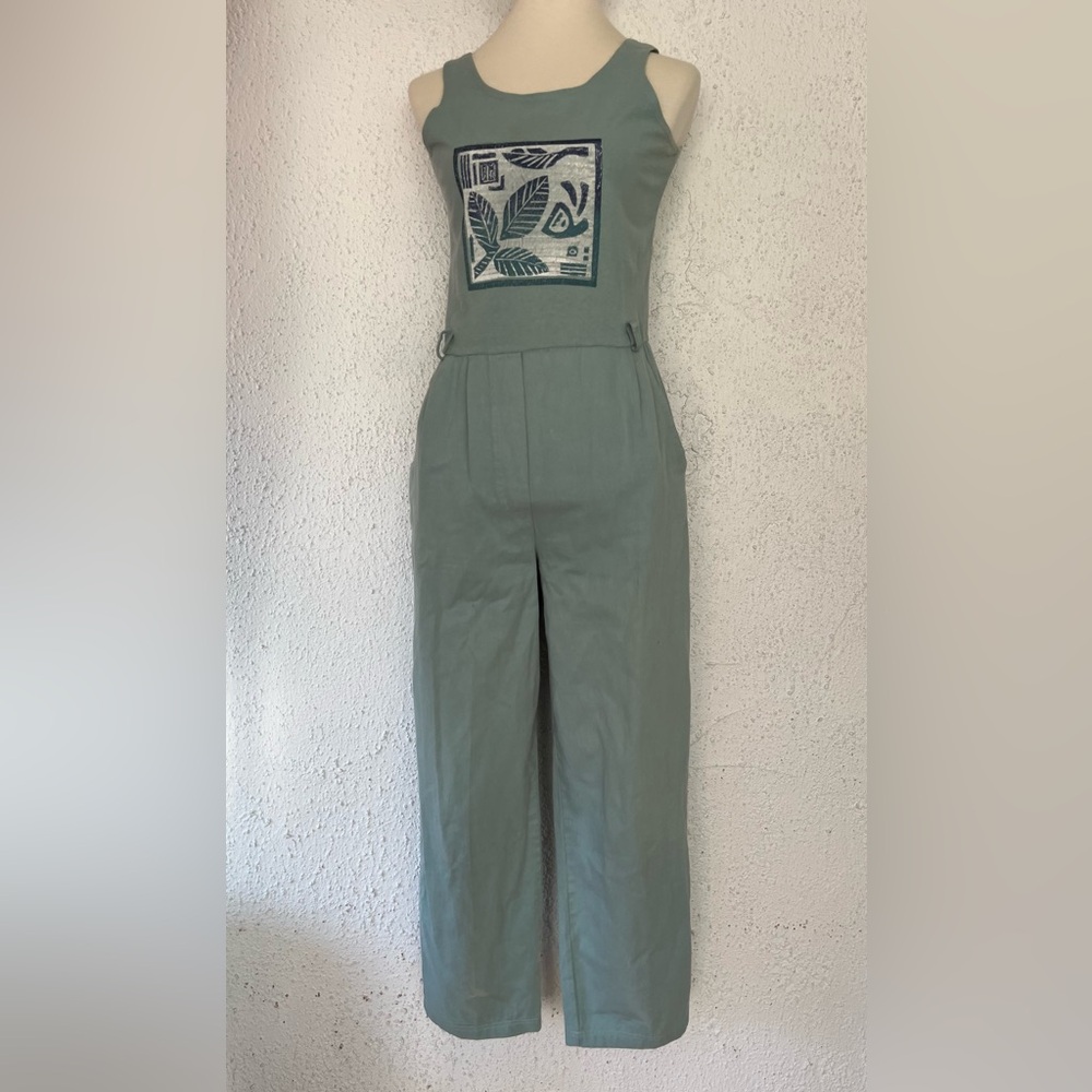 Vintage 1990’s Nina Piccalino blue cotton casual Jumpsuit